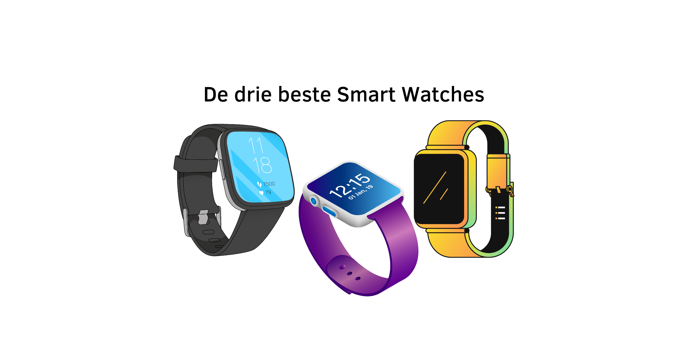 De drie beste smart watches