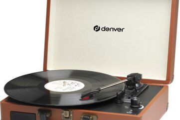 Denver Platenspeler - Ingebouwde Speakers - Incl. PC Software - Auto-stop - Retro - VPL120 - Bruin