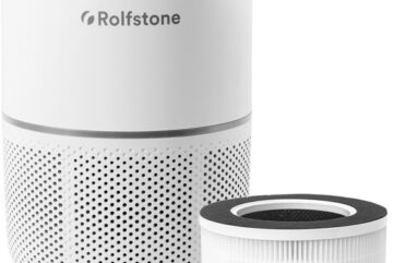Rolfstone Air Balance - Luchtreiniger / Air Purifier met vervangbaar HEPA 13 filter + koolstoffilter - CADR: 160m3/h. - Filtert stof, pollen en allergenen uit de lucht, - 3 standen + slaapstand en automatische stand - Luchtkwaliteit indicator