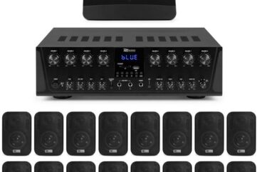Power Dynamics multiroom geluidsinstallatie - Met 8-zone versterker, 16 speakers en DAB tuner