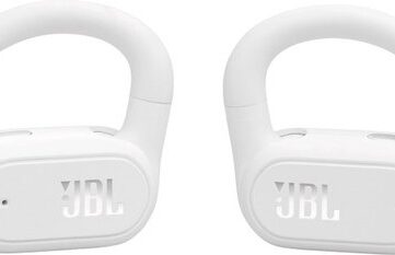 JBL Soundgear Sense - Open Ear Oordopjes - Draadloos Bluetooth - Sport Oortjes - Oorhaak (niet in het oor) - 32 uur - IP54 - Wit
