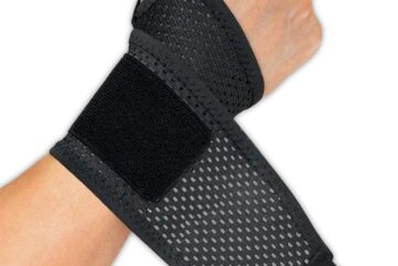 Trebin Polsbrace Universeel - Ademende Mesh - Links en Rechts - Verstelbare Pasvorm - One Size - Zwart