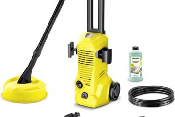 Kärcher K 2 Premium Home Hogedrukreiniger - 110 bar - 360 l/u - 20 m2/u - Terrasreiniger T 1 - Geschikt voor oa. fietsen - tuingereedschap - tuinset - kleine terrassen - en balkon