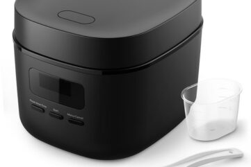 Philips 3000 Series Mini Rijstkoker HD3080/80 – Compact (0.54L) - 5 Programma’s - Anti-Aanbaklaag - Zwart – 400W